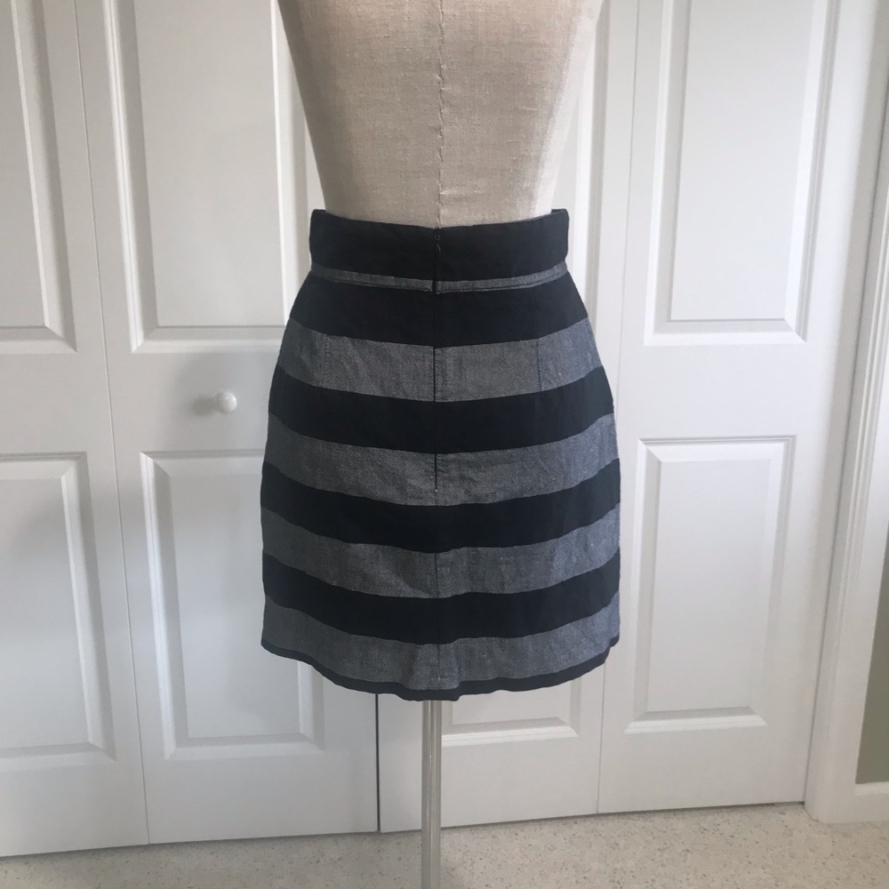 ❤️ FRENCH CONNECTION SKIRT Black & Gray Size 6 ❤️